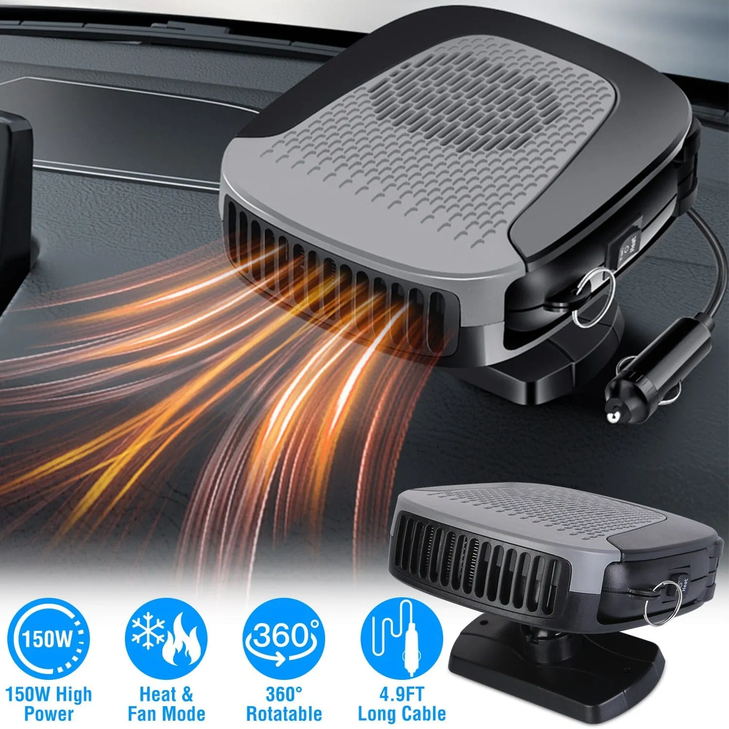 12V 150W Portable Car Auto Heater