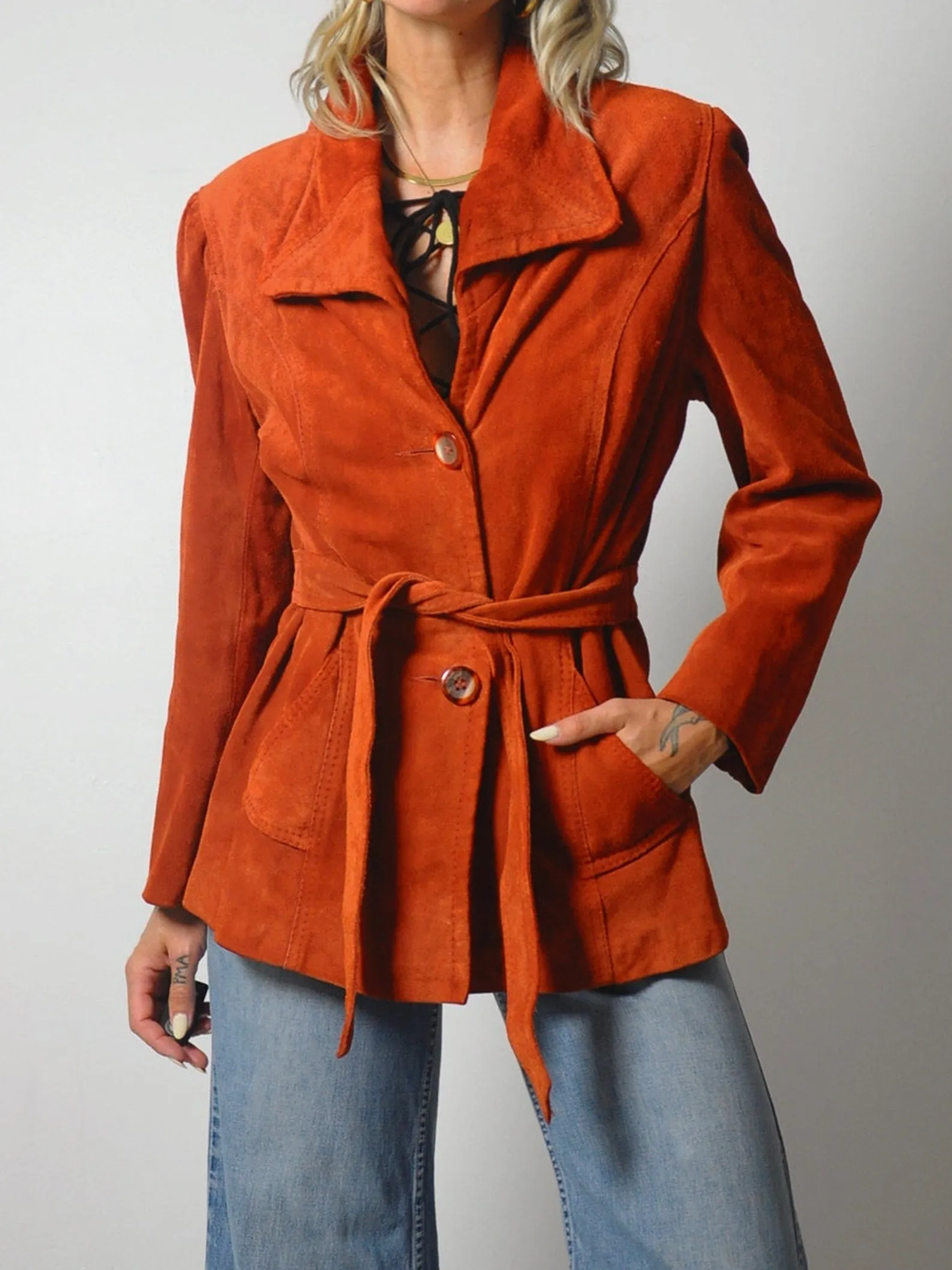 1970's Brick Suede Jacket