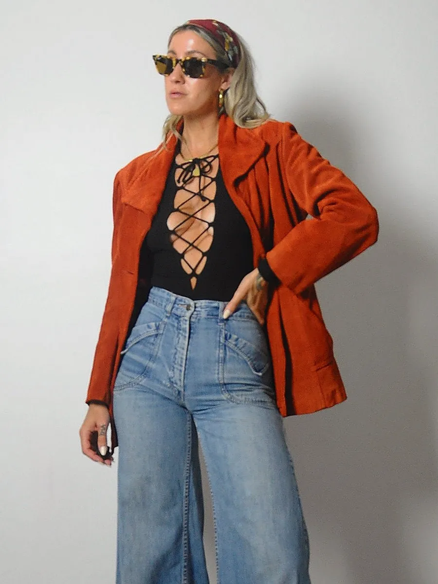 1970's Brick Suede Jacket