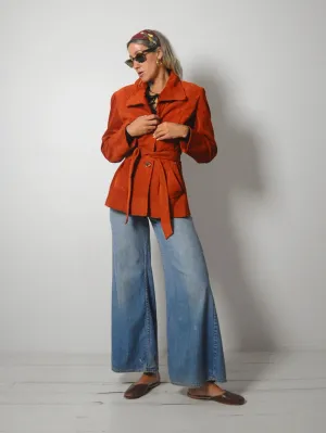 1970's Brick Suede Jacket