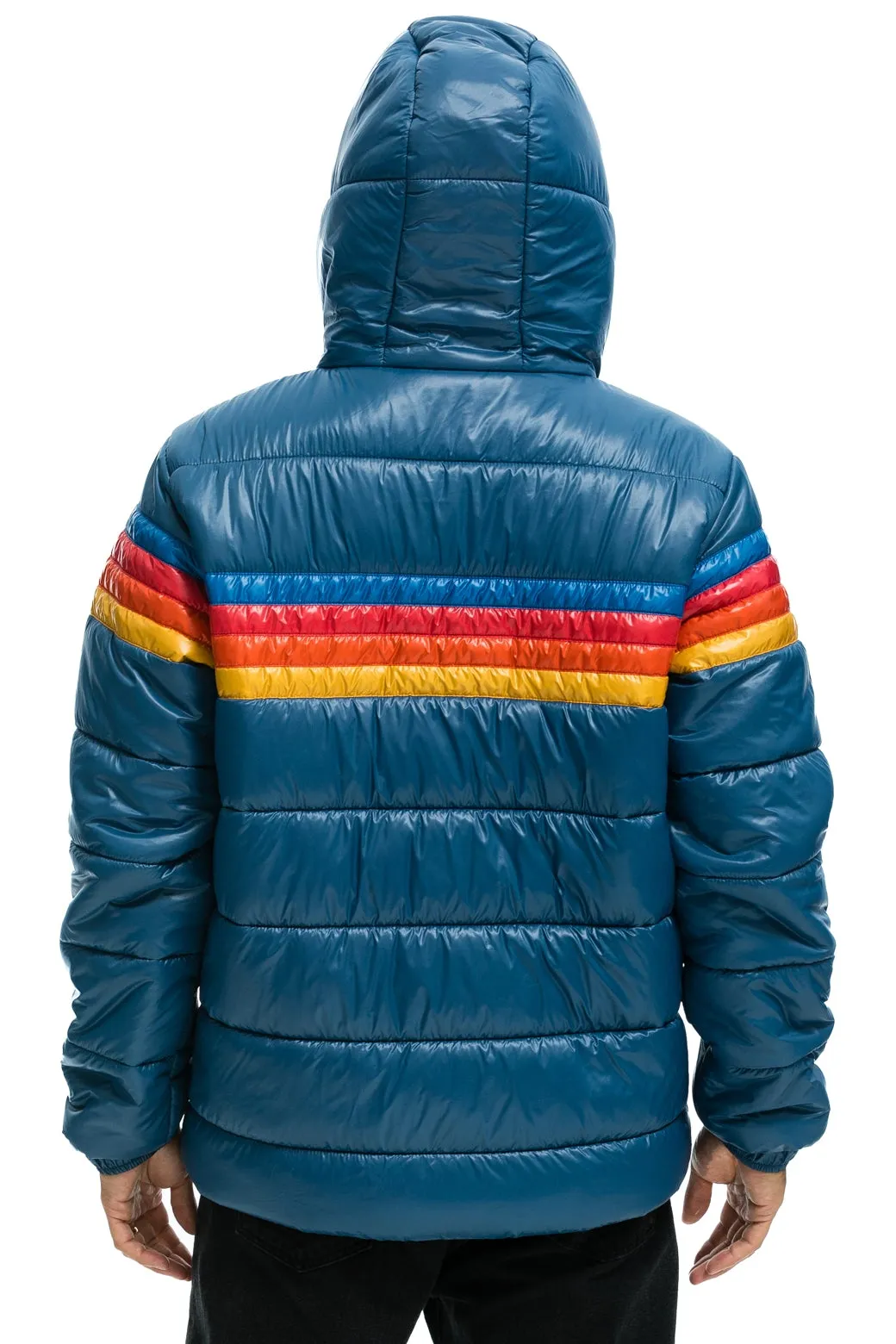 4 STRIPE LUXE TREKKER JACKET - GLOSSY DEEP BLUE