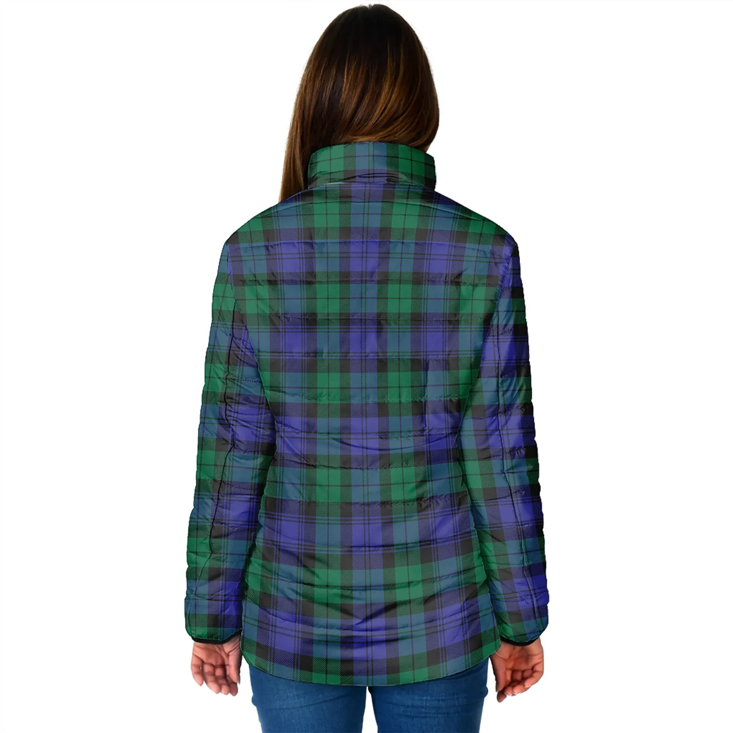 Black Watch Modern Tartan Padded Jacket