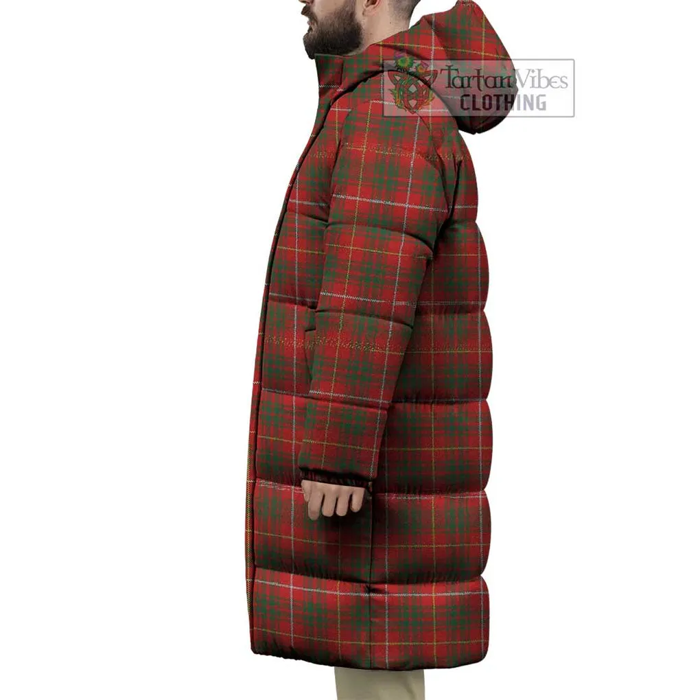 Bruce Tartan Long Down Jacket