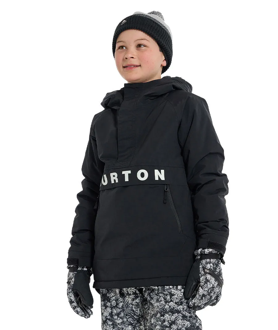 Burton Kids' Frostner 2L Anorak Jacket True Black 2024