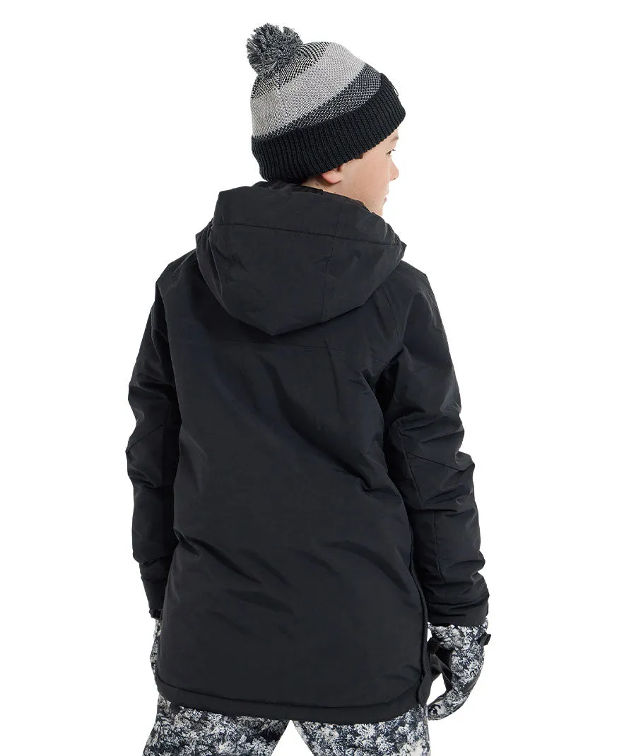 Burton Kids' Frostner 2L Anorak Jacket True Black 2024