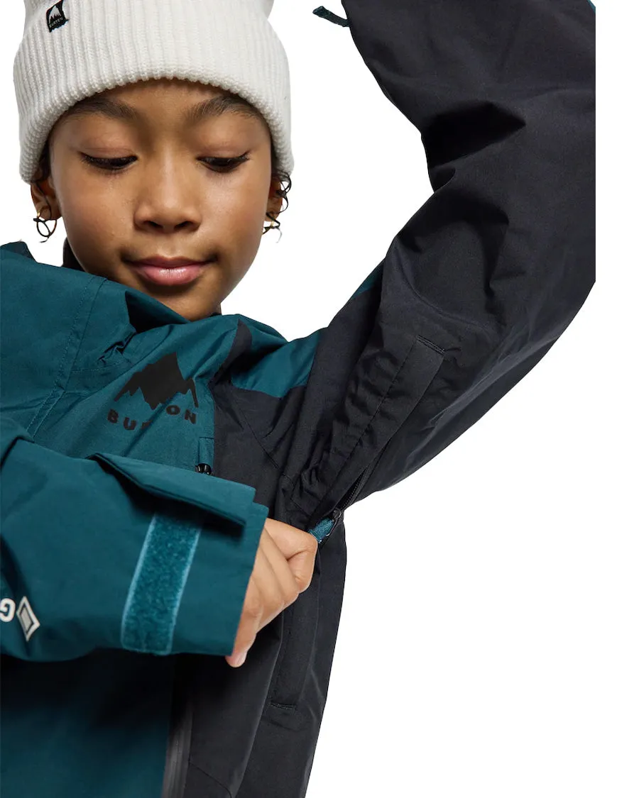 Burton Kids' Gore-Tex Shell Jacket Deep Emerald/True Black 2025