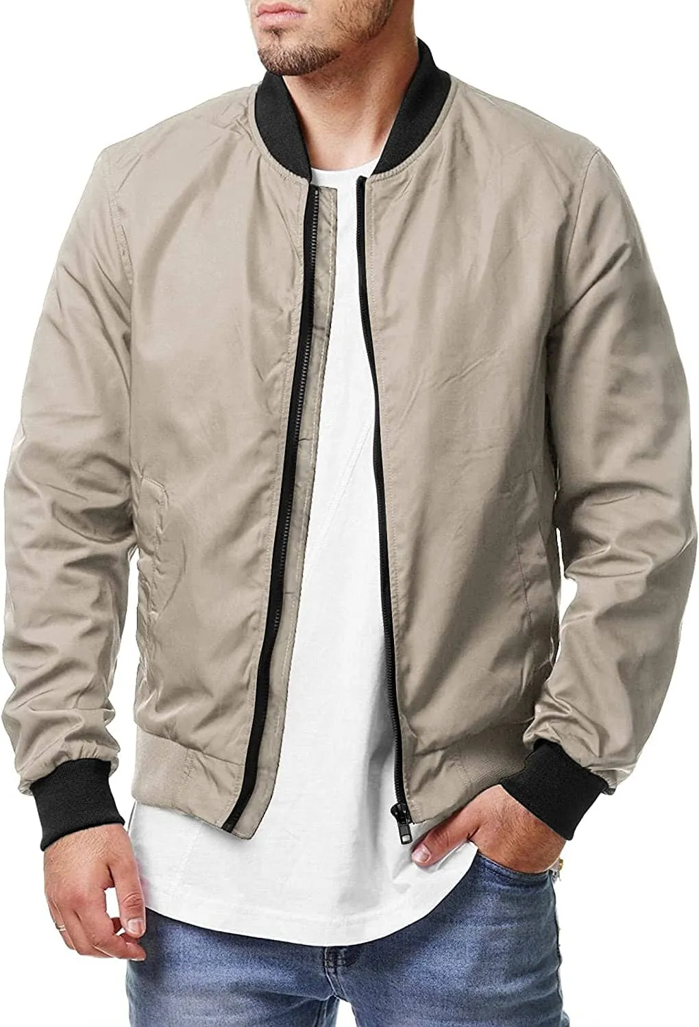 Casual Soft Shell Flight Windbreaker Coat (US Only)