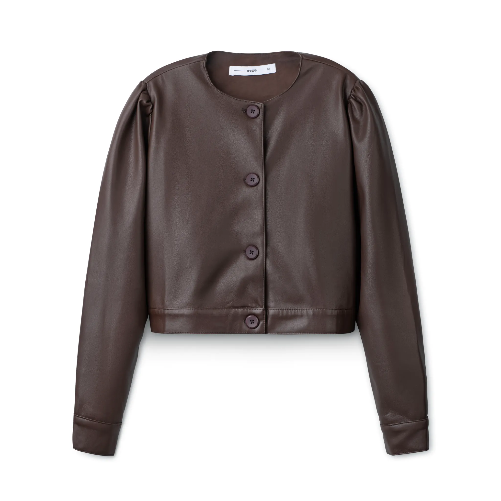 Classic Leather Jacket IN: Brown