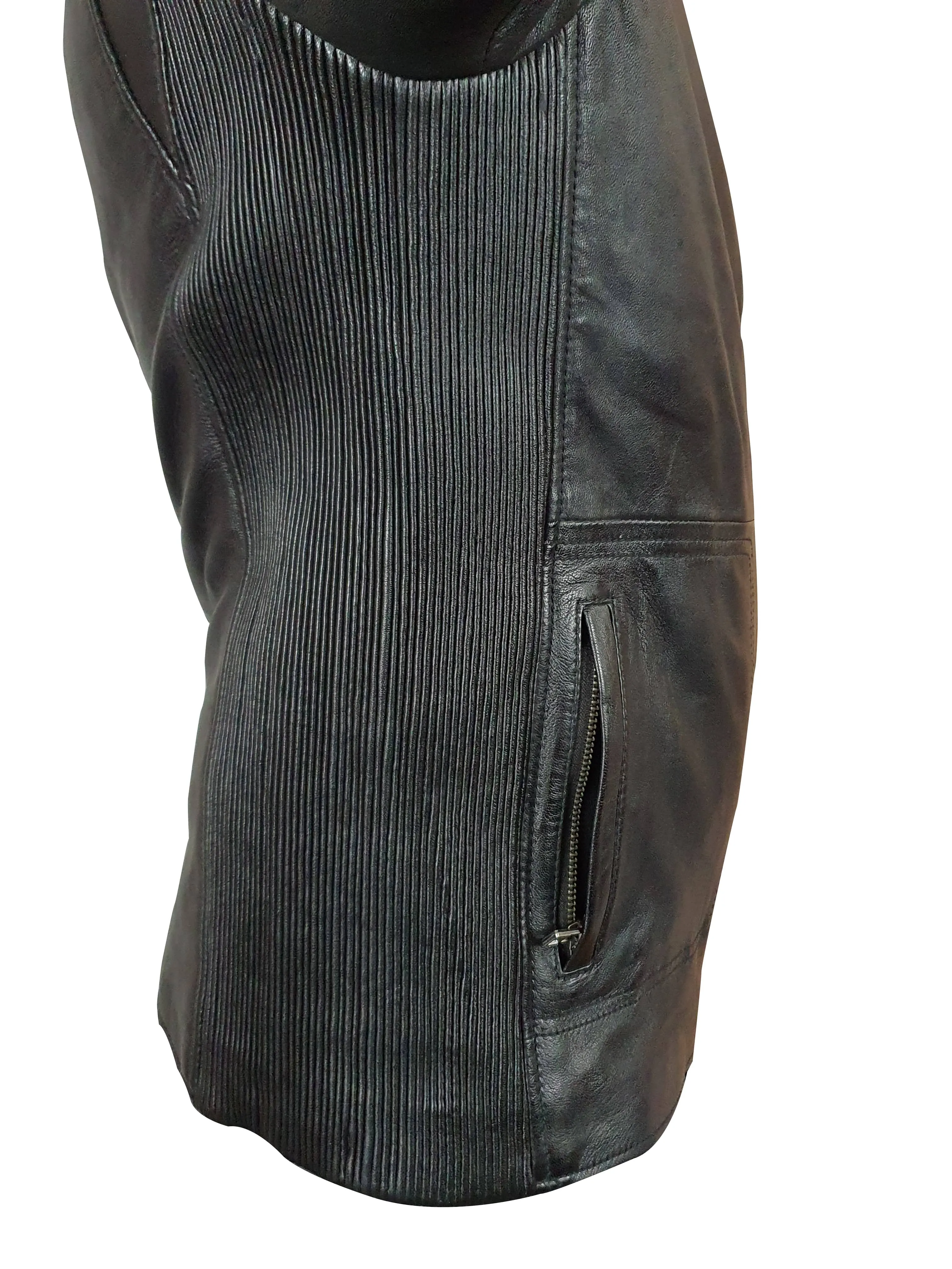 Cleve's leather jacket with Stretch Leather