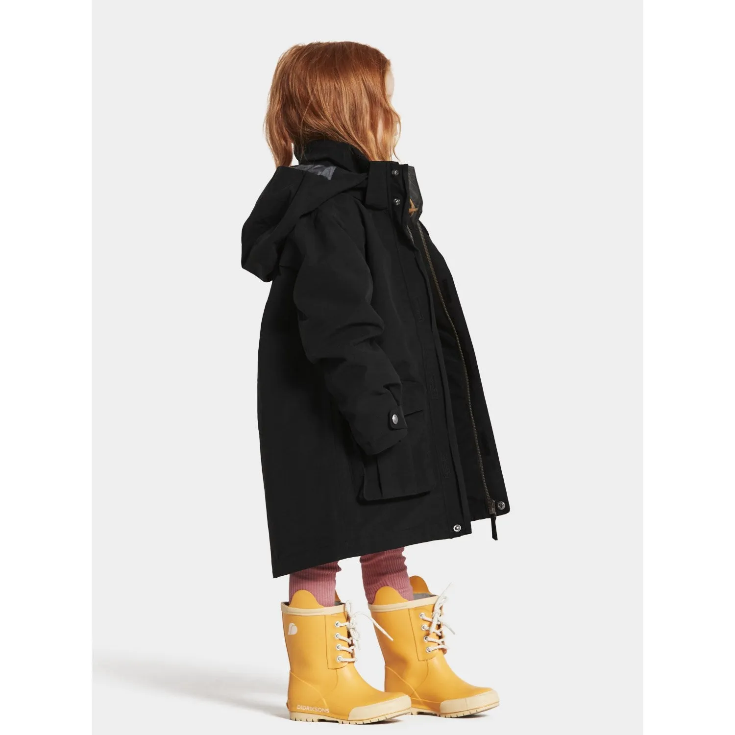 Didriksons Black Timo Kids Jacket