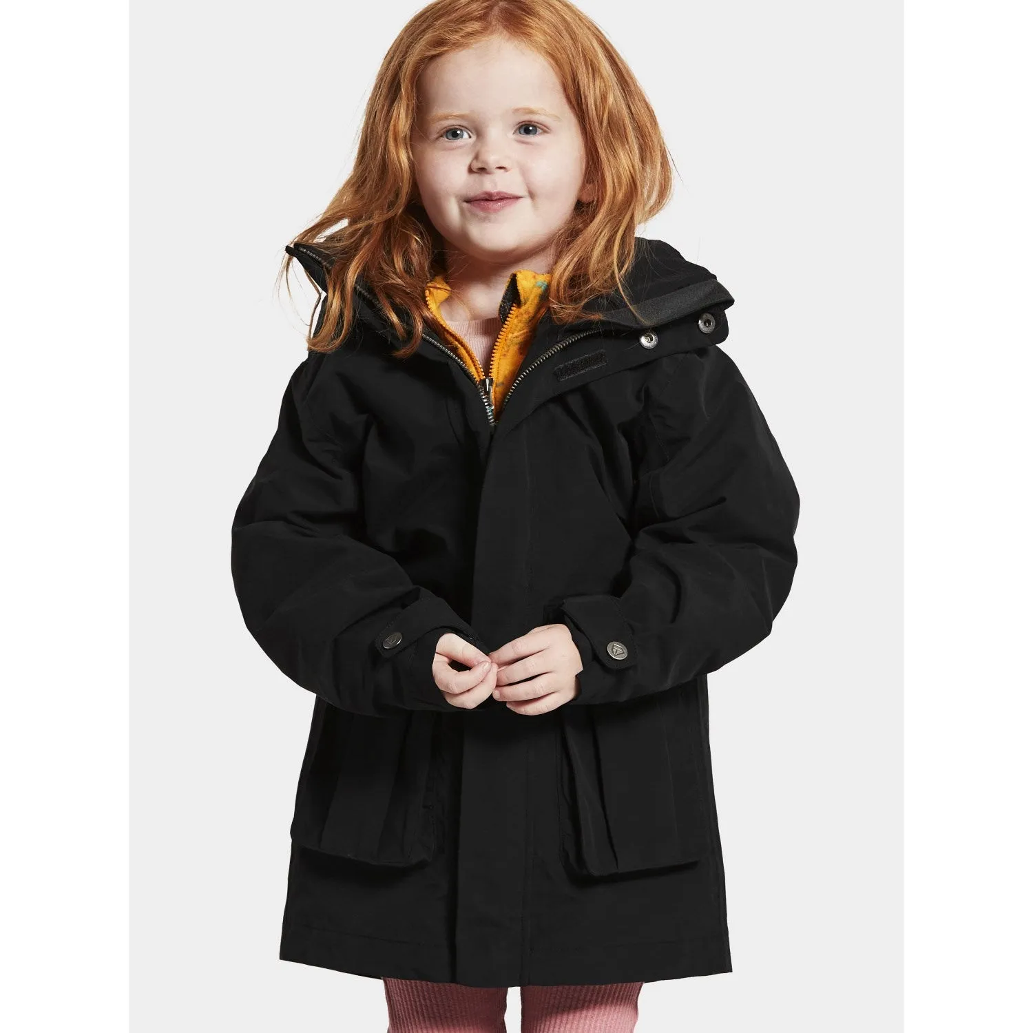 Didriksons Black Timo Kids Jacket