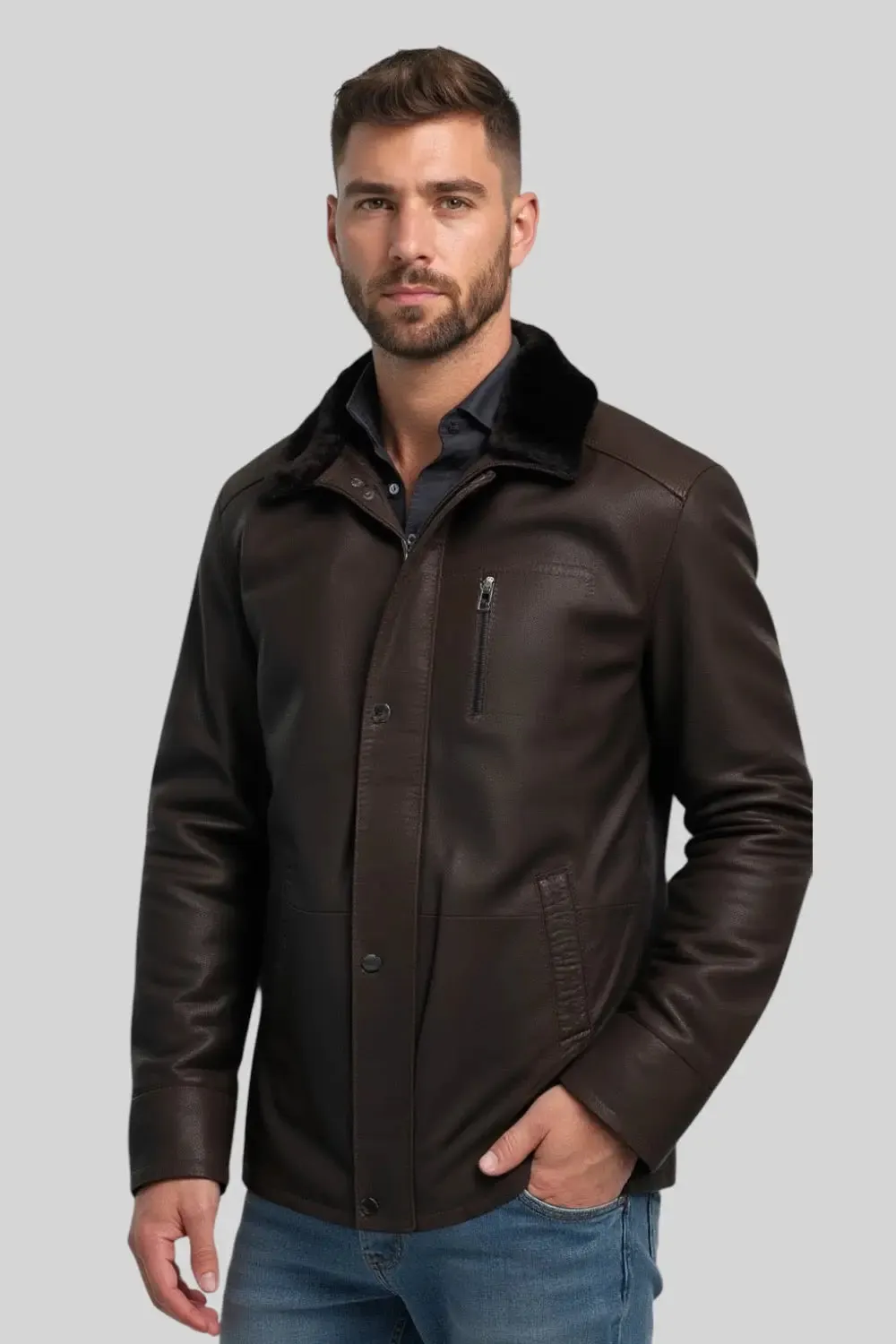 Franco Classic Leather Jacket