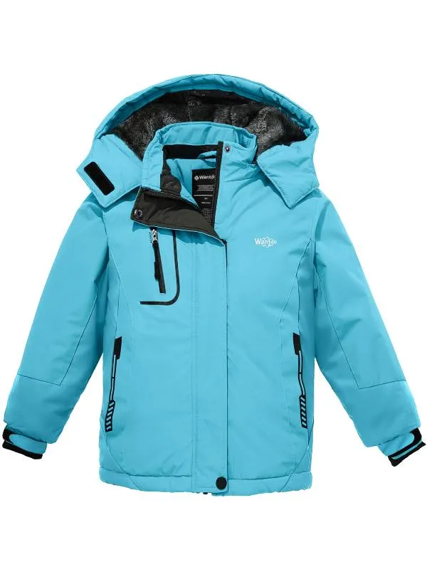 Girls' Waterproof Ski Jacket Insulated Snowboarding Jackets Winter Snow Coat