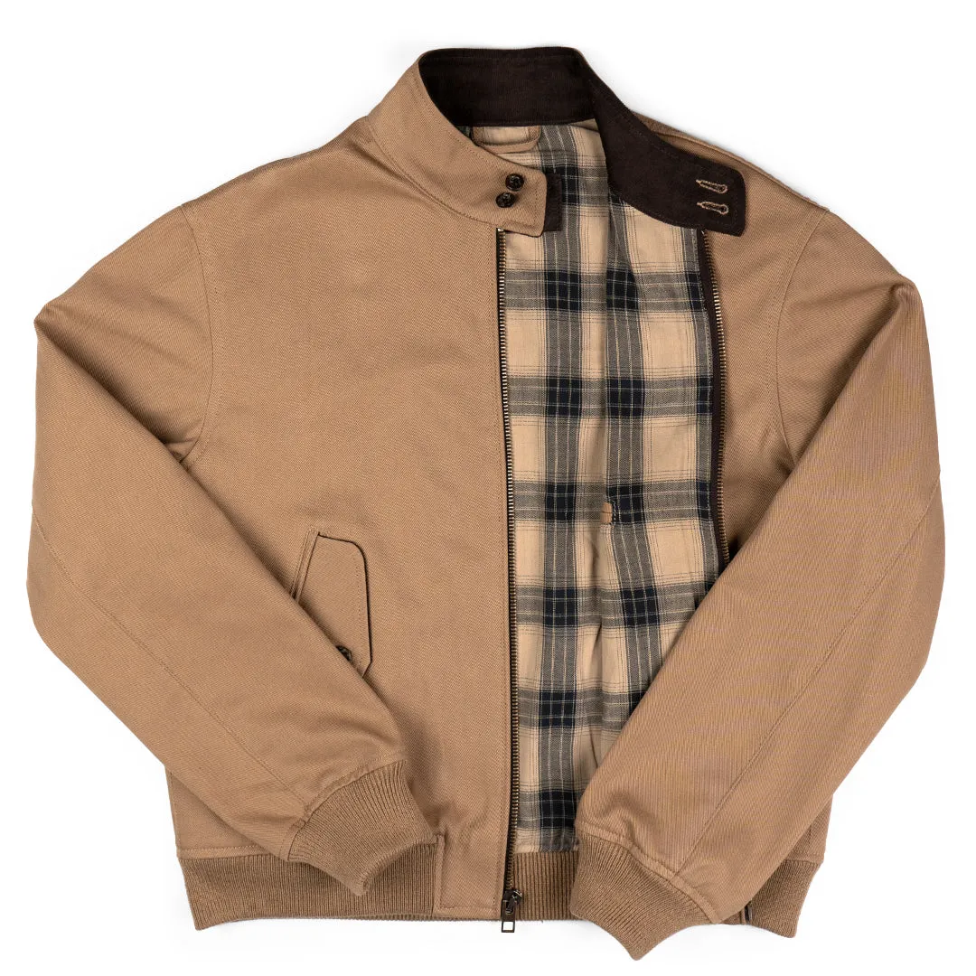 HIGHLAND TWILL BOMBER JACKET-SANDSTONE