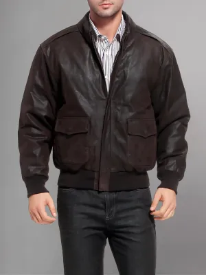 Iconic Reddish Brown A-2 Flight Jacket