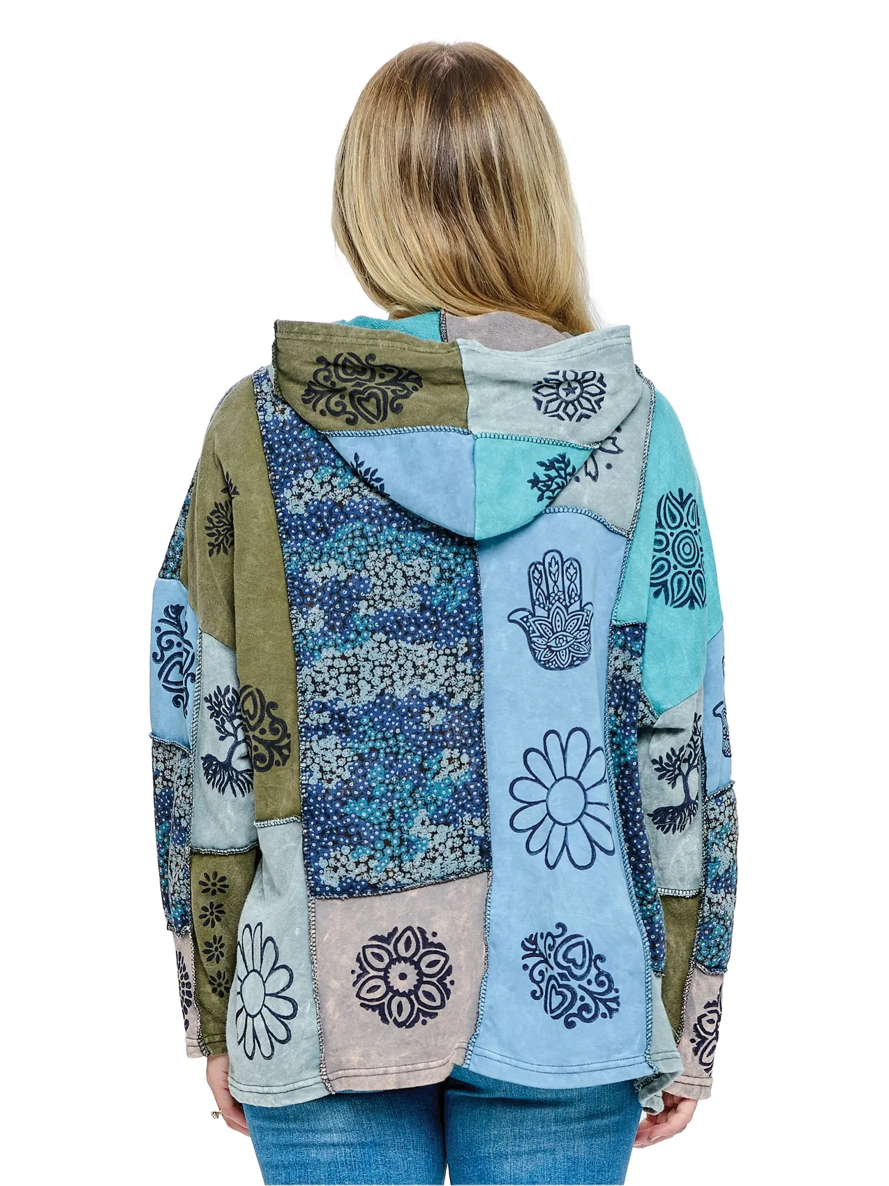 Jacket - Patchwork Hamsa Hand