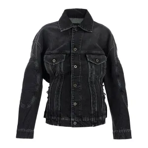 JEAN PAUL GAULTIER denim jacket with laces