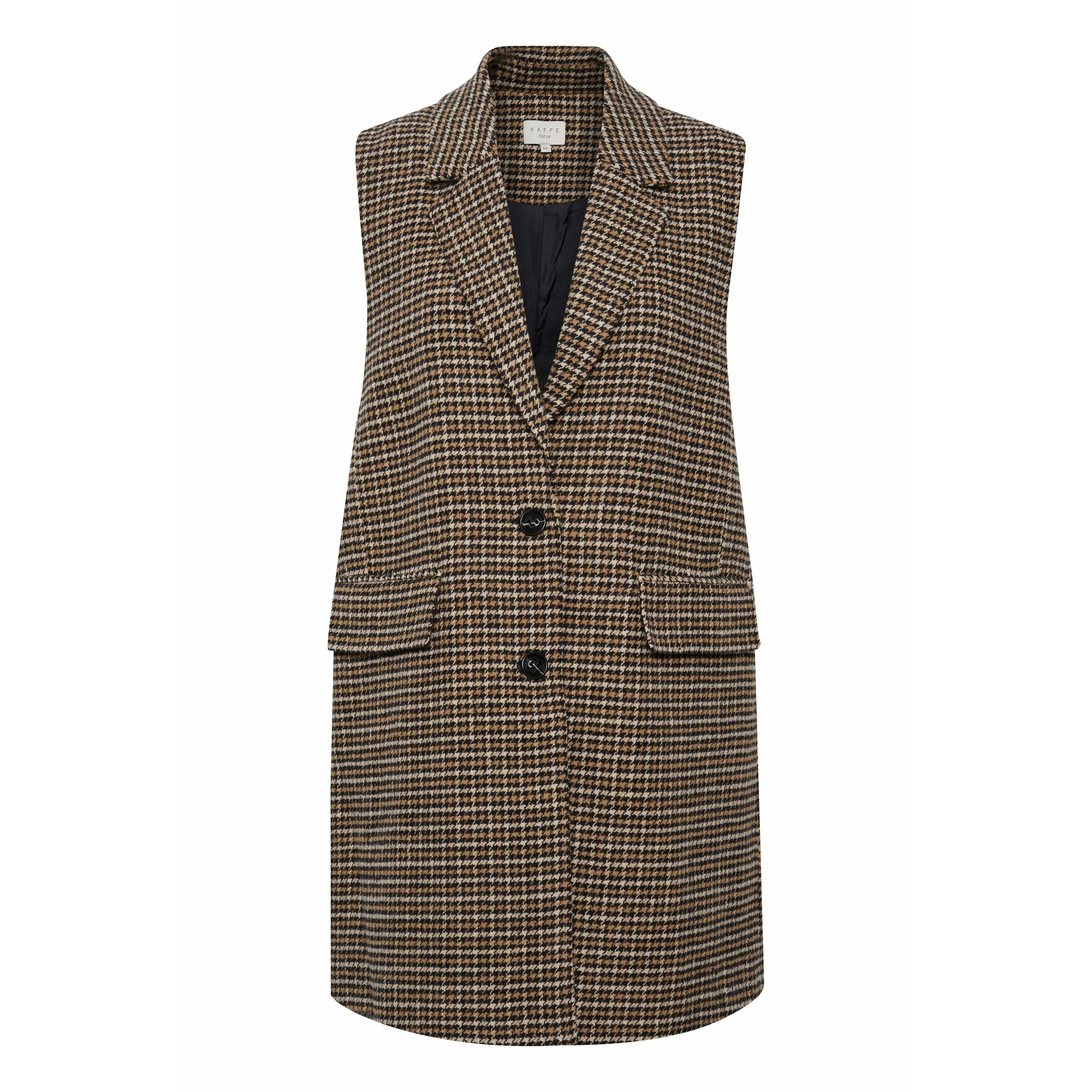 Kaffe Sonia Waistcoat in Check Pattern