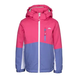 Lennox Kids Padded Waterproof Ski Jacket in Soft Pink