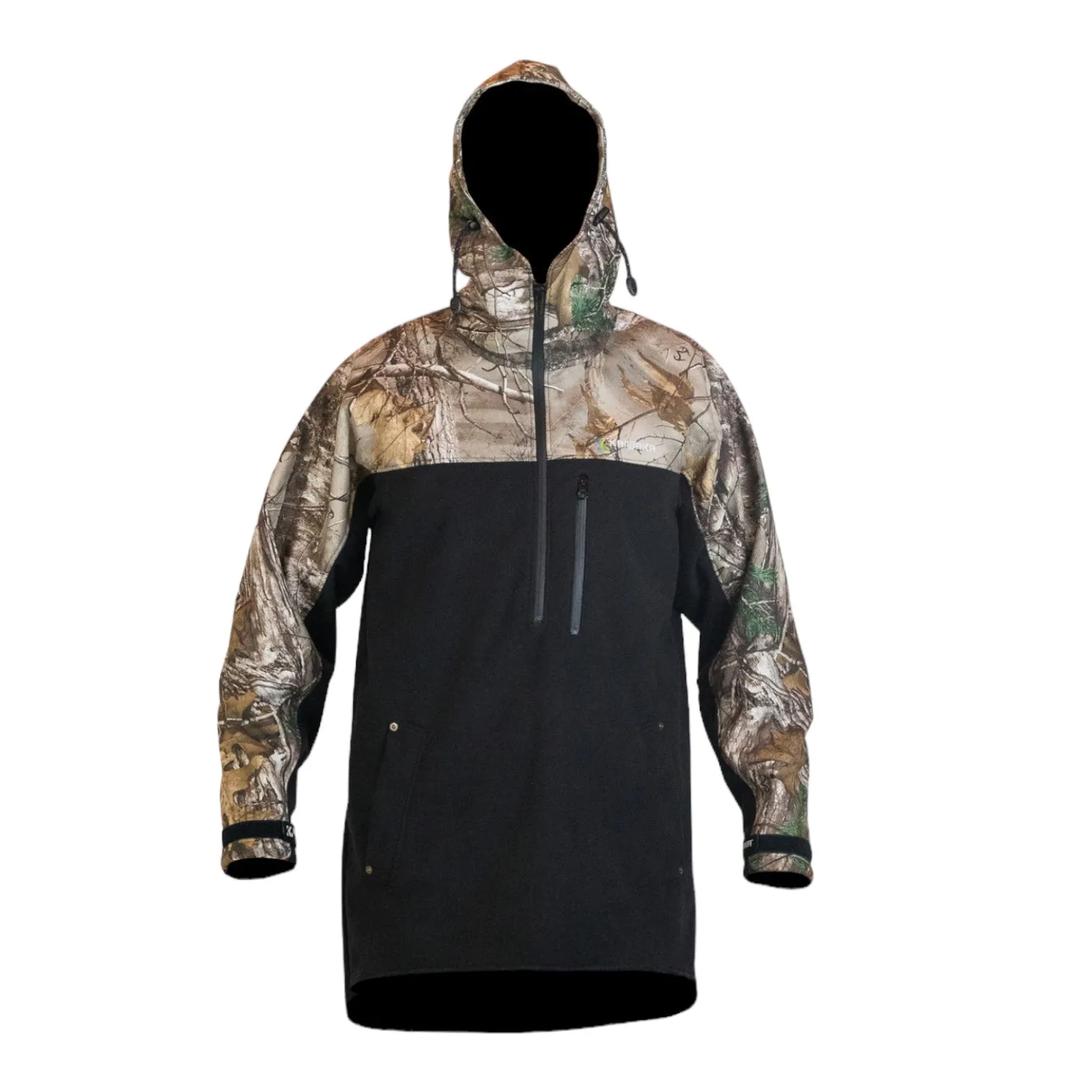 Long Sleeve Half Zip Camo Hoodie