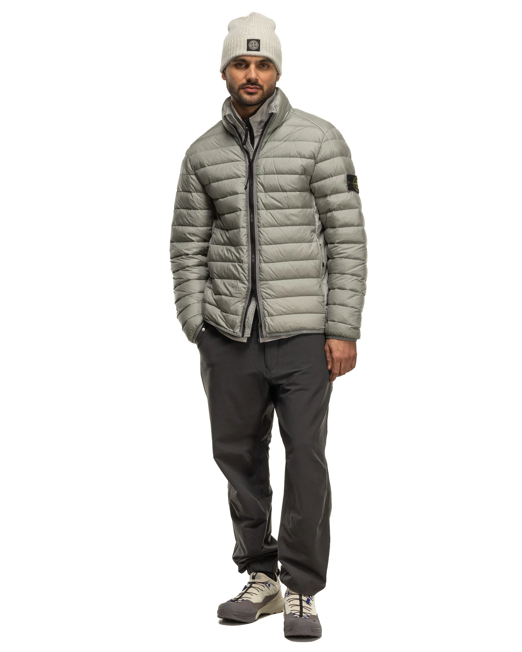 Loom Woven Chamber Recycled Nylon Down-TC Jacket Grey