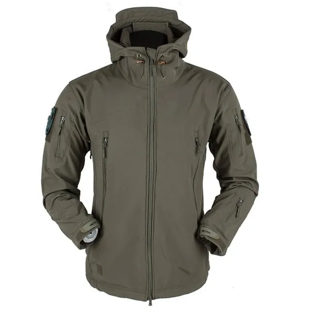 Men Breathable Waterproof Warm Leather Jacket