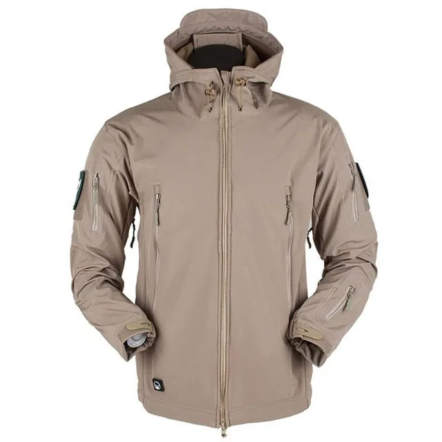 Men Breathable Waterproof Warm Leather Jacket