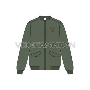 Mens Classic Vector Bomber Jacket