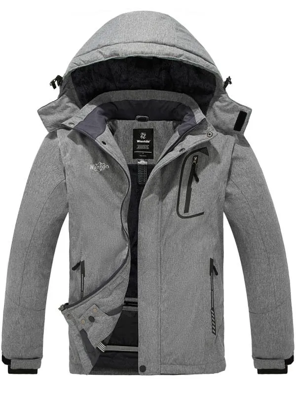 Men's Mountain Waterproof Ski Jacket Warm Winter Coat Snowboarding Jacket Atna 014