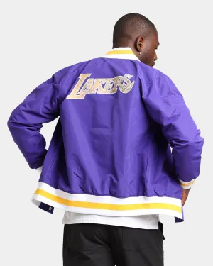 Mitchell & Ness Los Angeles Lakers 75th Anniversary Warm Up Jacket Purple