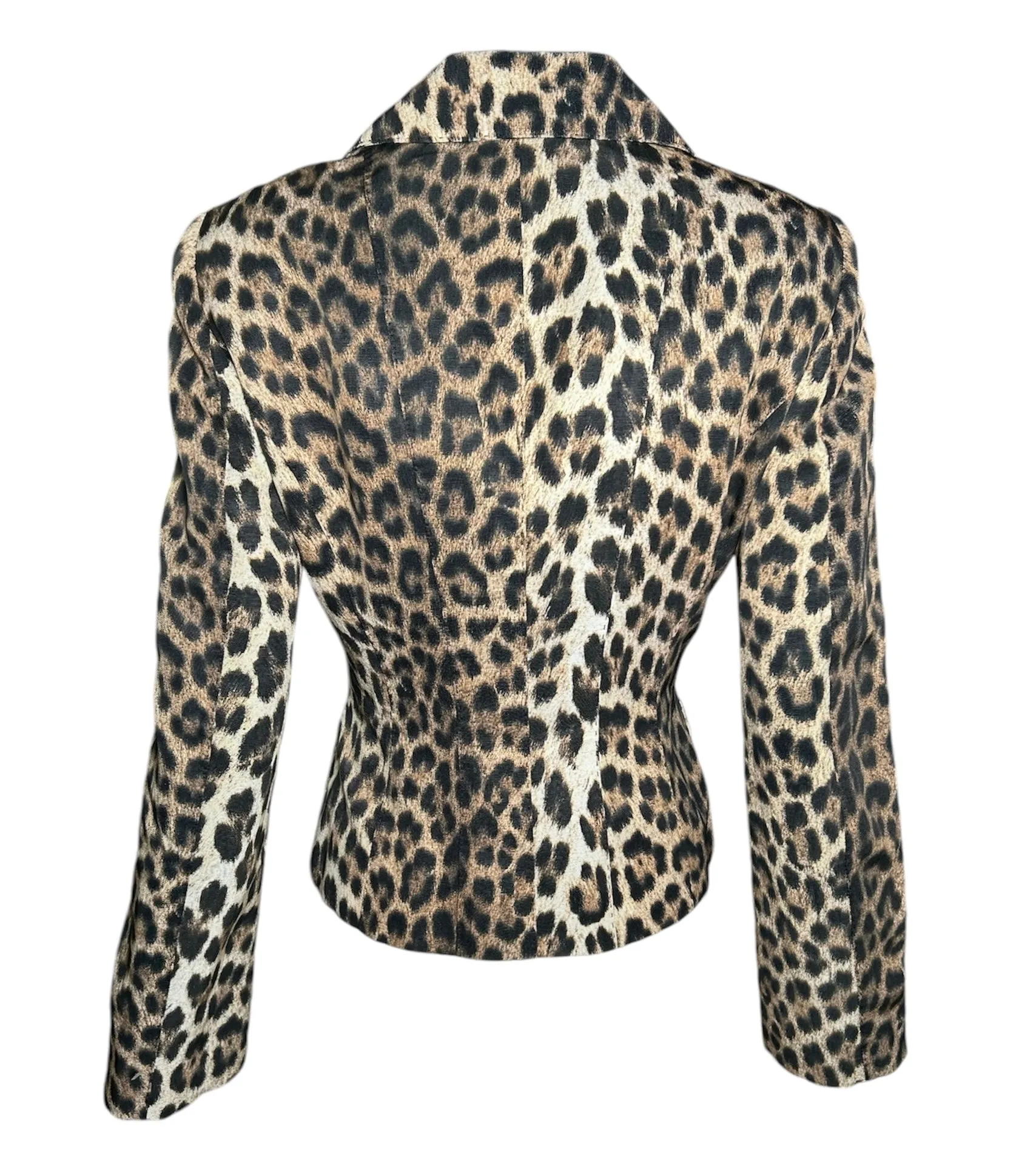 Moschino Y2K Cheap & Chic Leopard Button Up Jacket, New