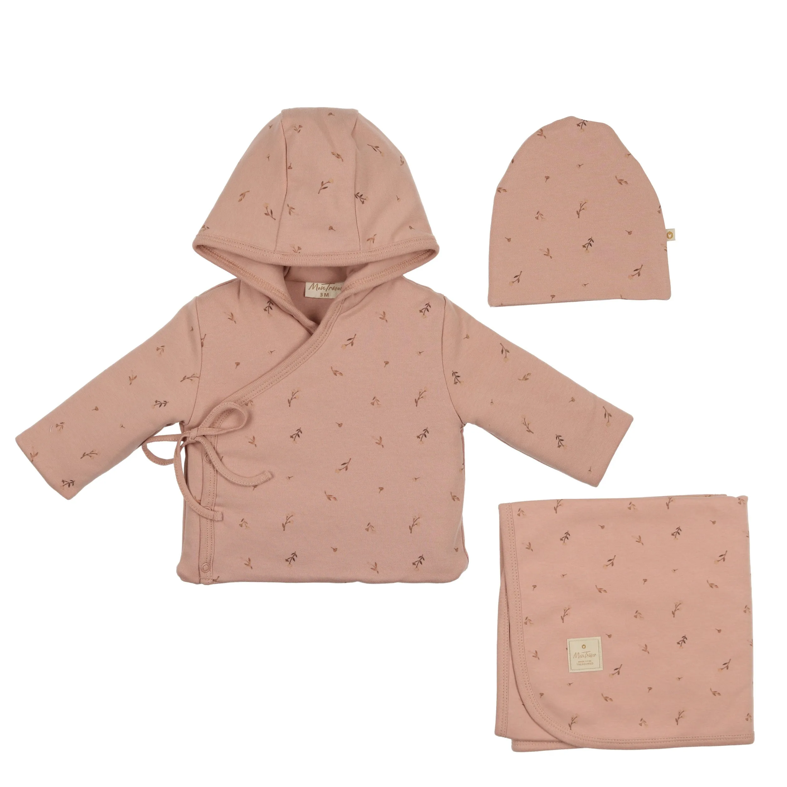 Nature's Print Jacket Layette Set