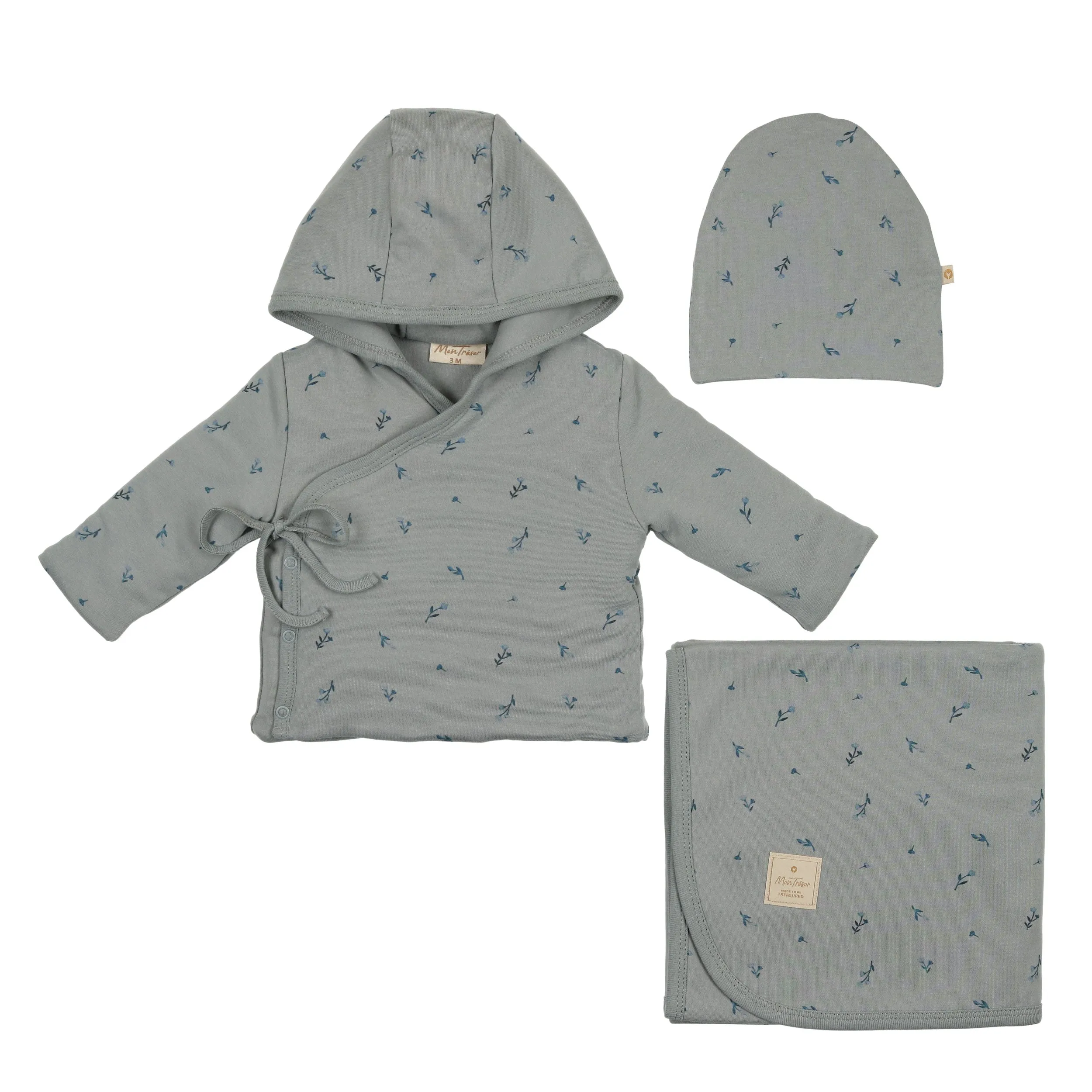 Nature's Print Jacket Layette Set