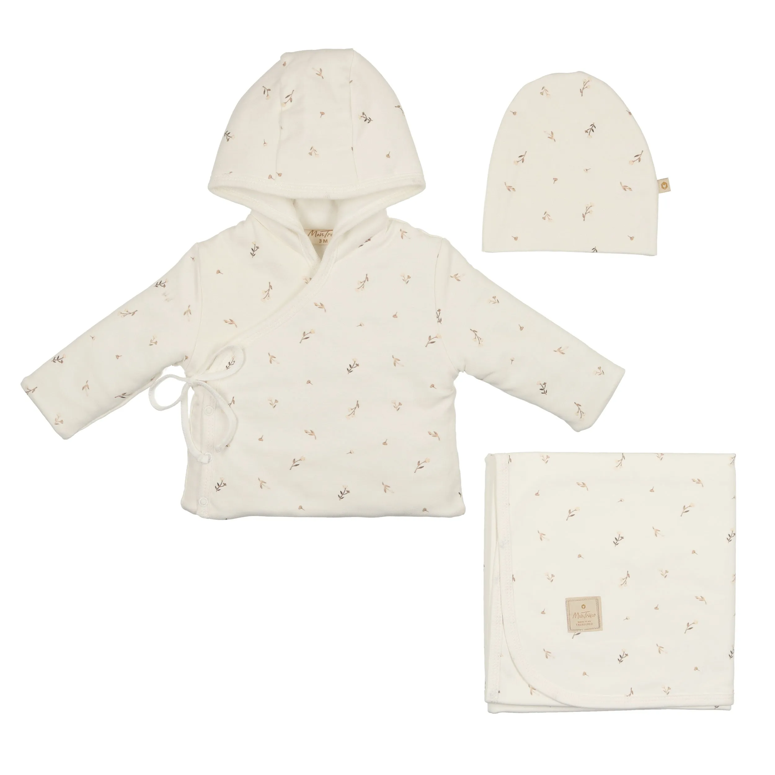 Nature's Print Jacket Layette Set