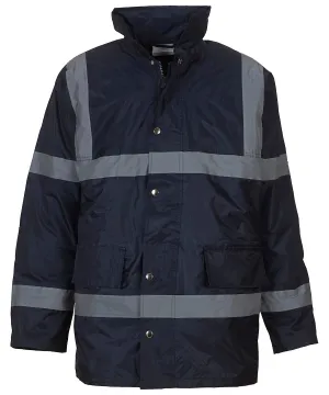 Navy - Hi-vis security jacket (HVP301)