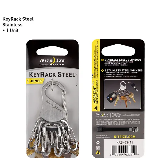 Nite Ize - KEYRACK STEEL S-BINER  