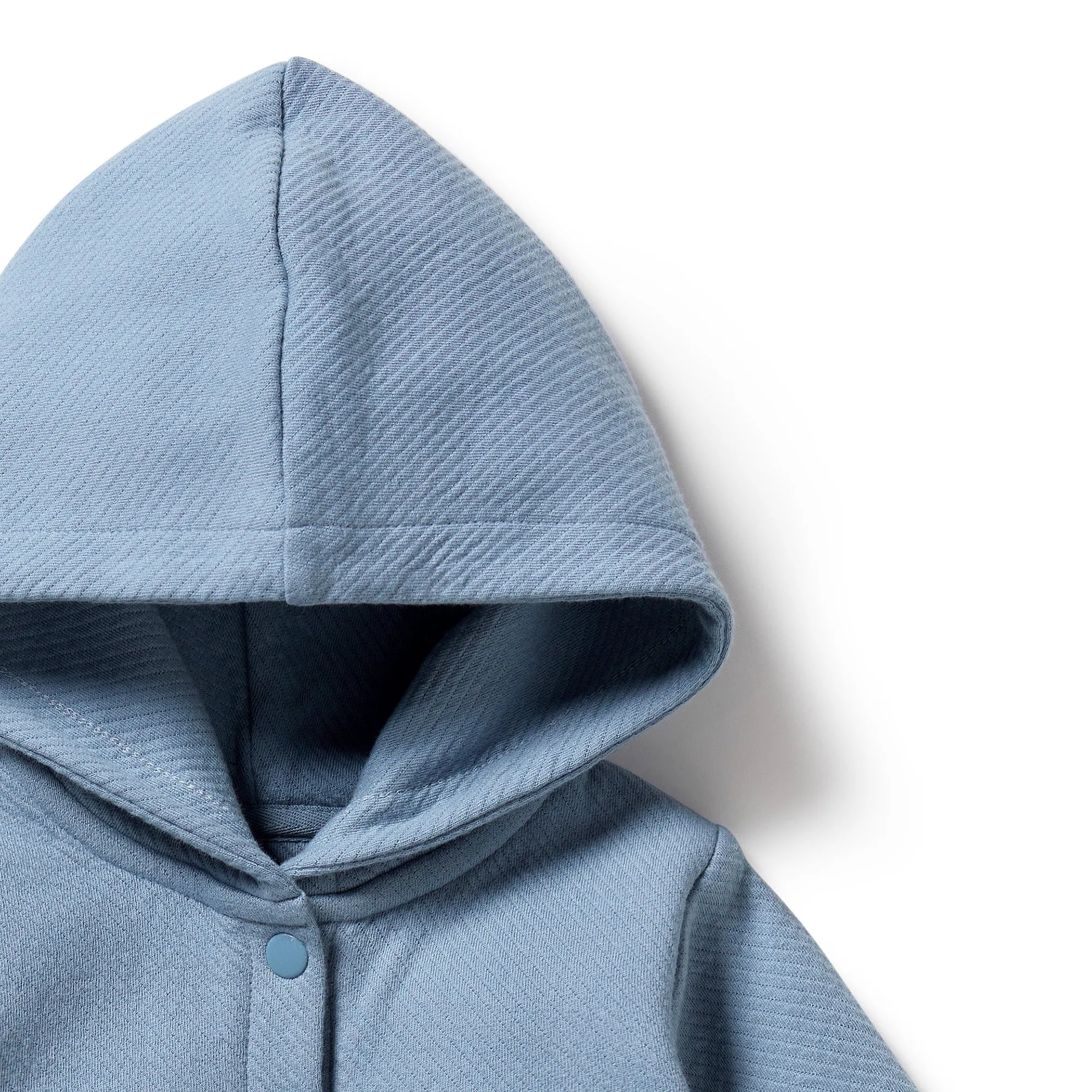 Organic Cotton Quilted Jacket | Storm Blue