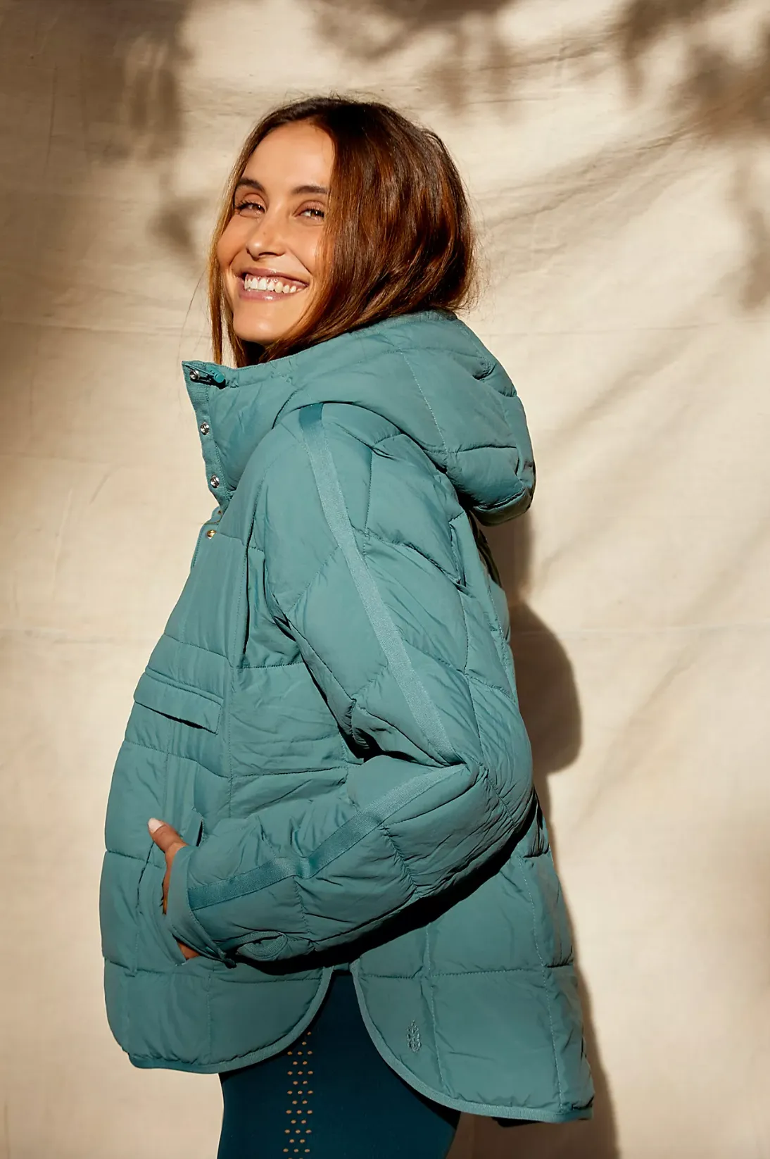 Pippa Packable Pullover, Glacier Mist