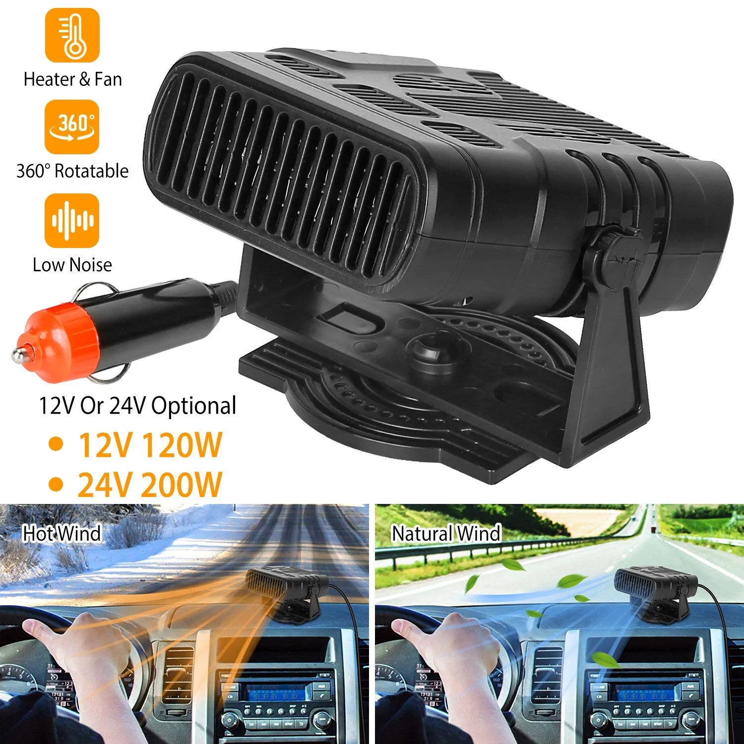 Portable Car Heating Fan