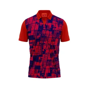 Red Polo Neck Half Sleeve T Shirt Nextprint G1219