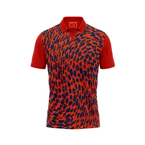 Red Polo Neck Half Sleeve T Shirt Nextprint L127