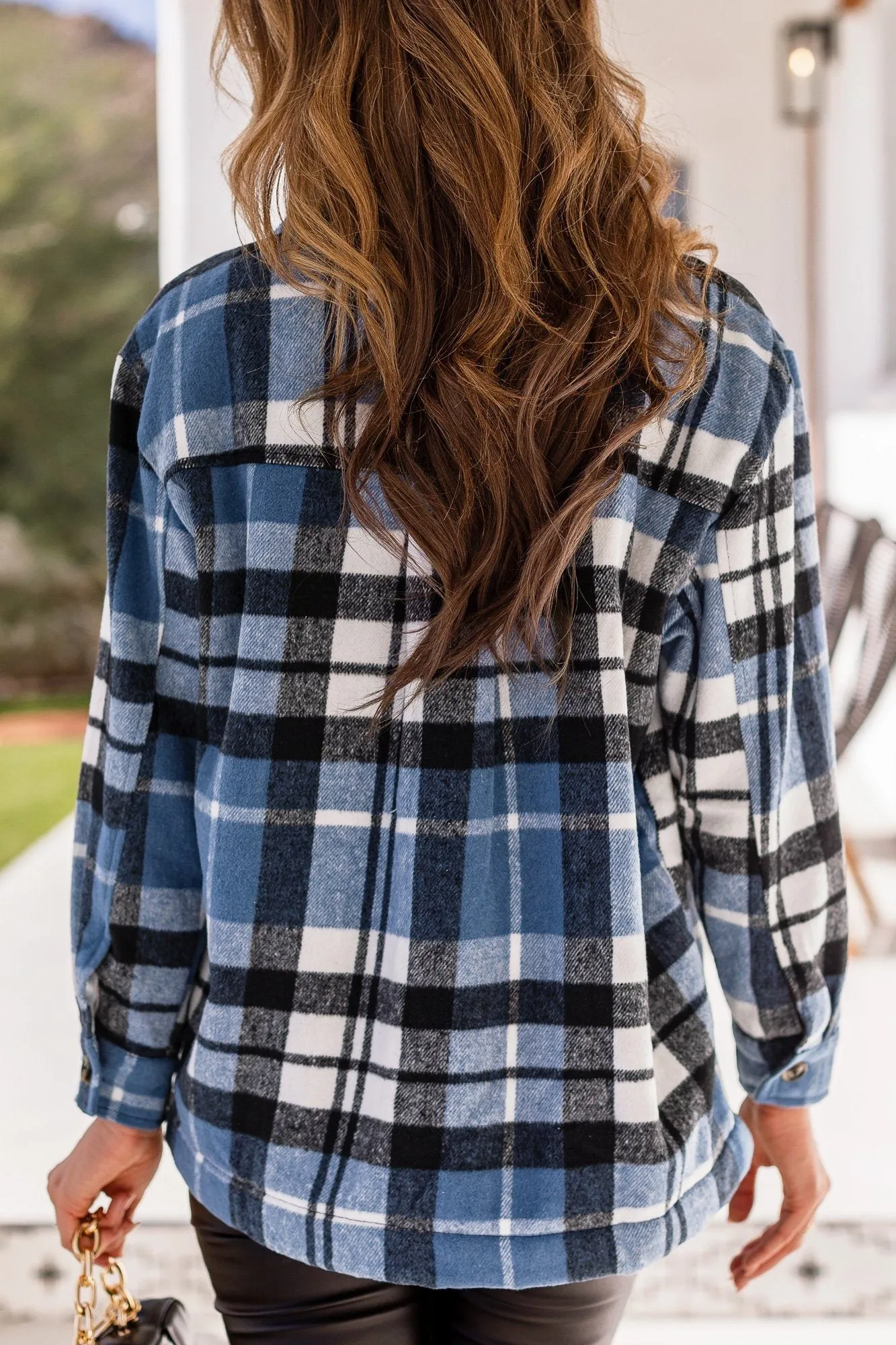 Roma Blue Plaid Jacket