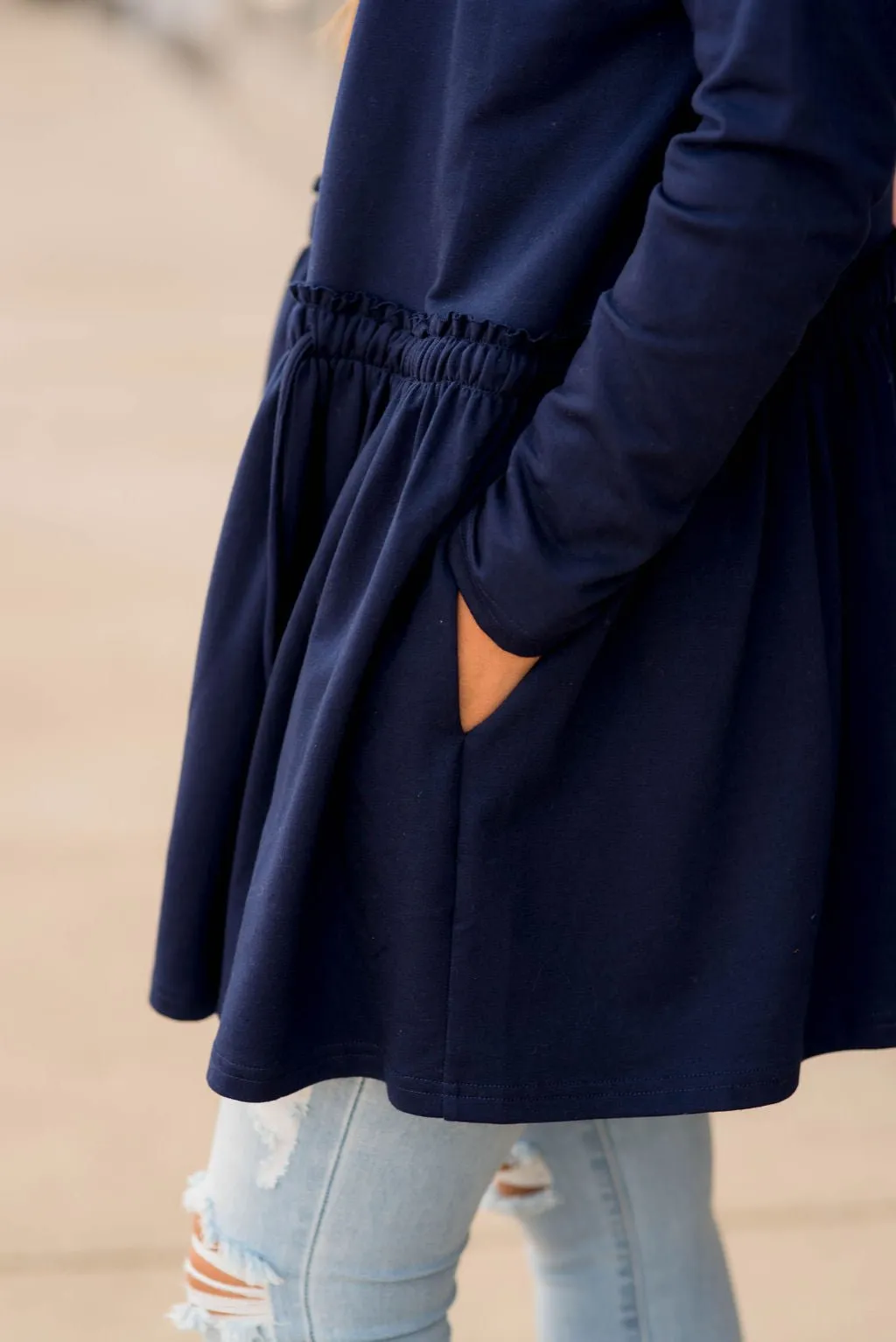 Ruffle Bottom Jacket