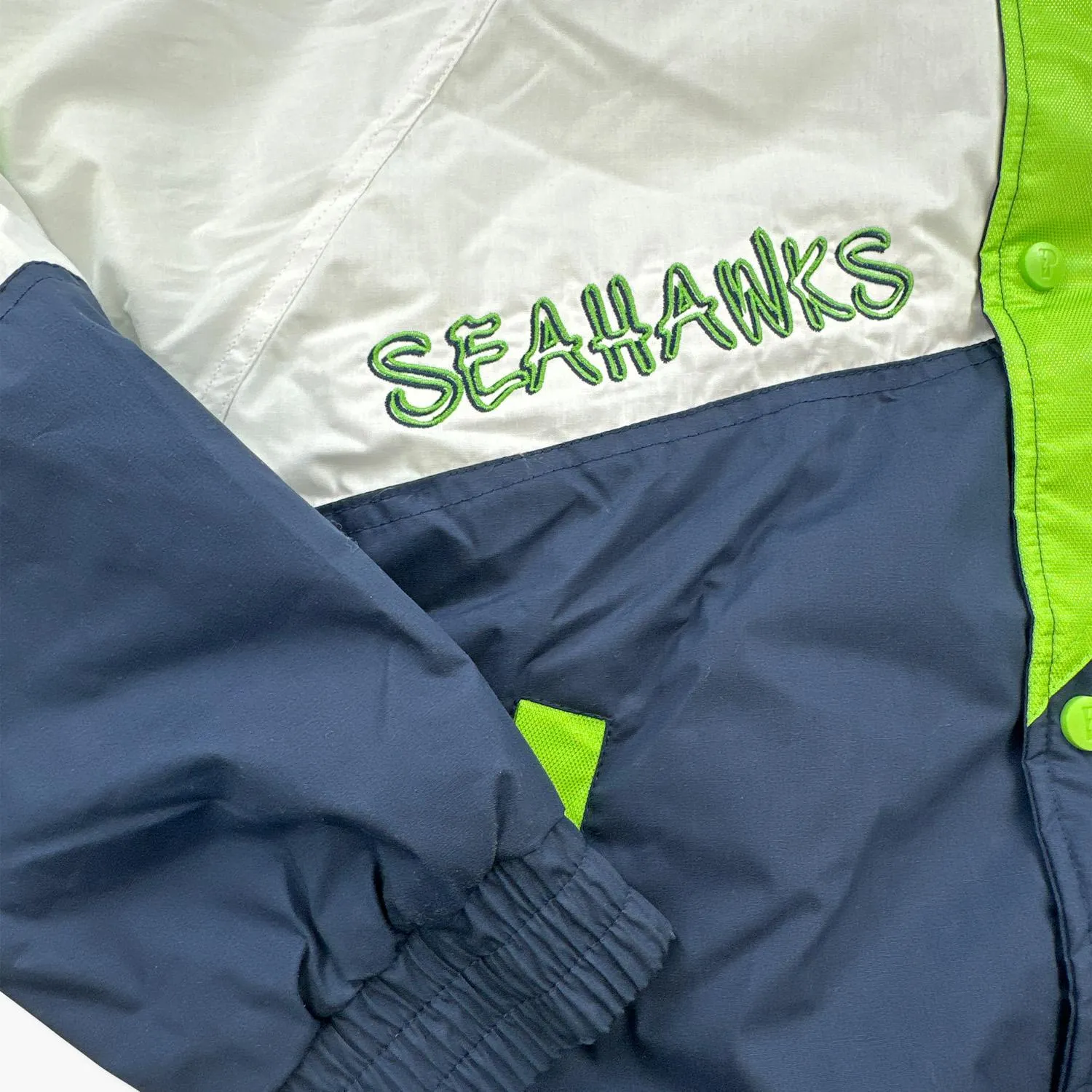 Seattle Seahawks Pro Player Action Green Shoulder to Shoulder Jacket