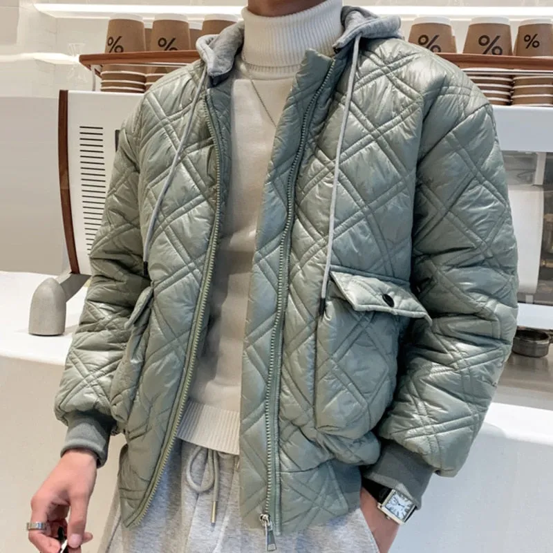 Silver Skin Padded Hoodie Jacket