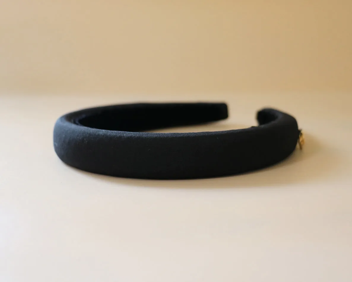 Slender Headband Black No Studs