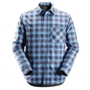 Snickers&#x20;8501&#x20;RuffWork,&#x20;Padded&#x20;Flannel&#x20;Checked&#x20;l&#x2F;s&#x20;Shirt&#x20;-&#x20;Navy&#x2F;Cloud&#x20;Blue