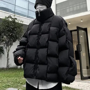 Square Weave Puffy Vest Jacket