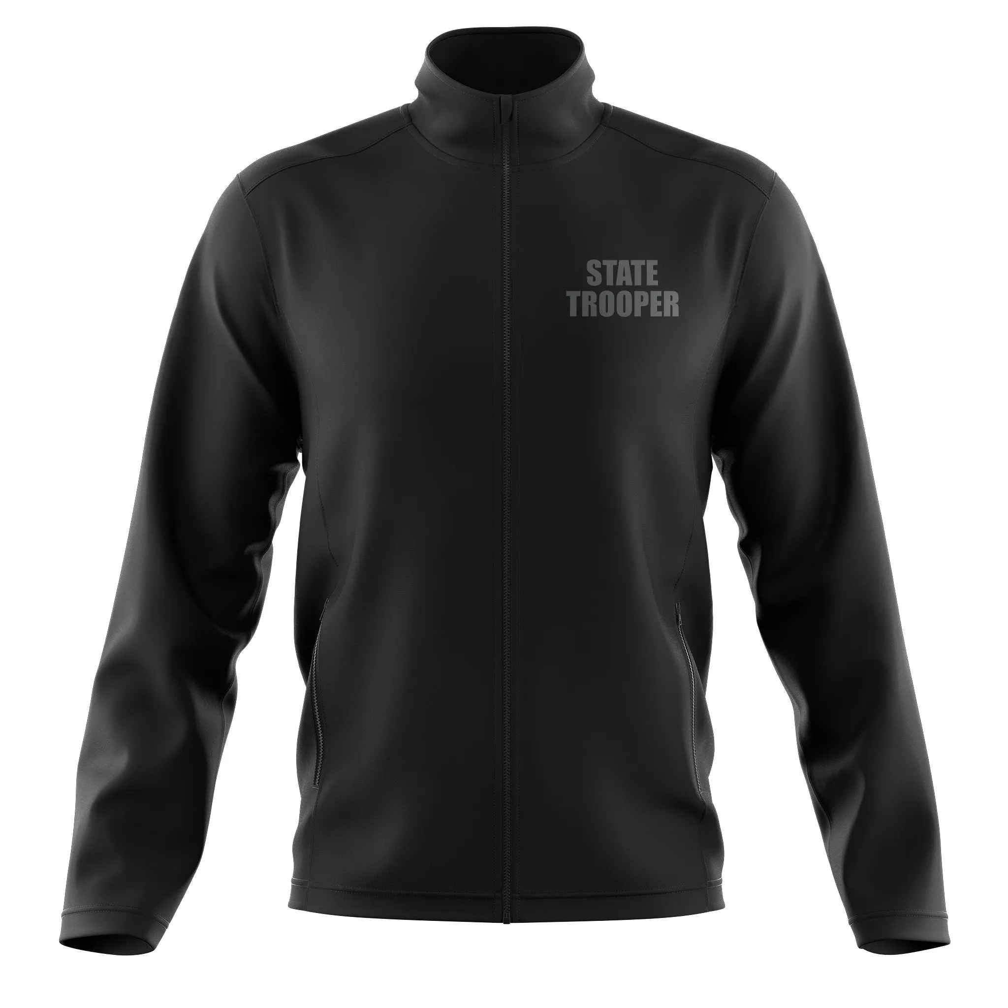 [STATE TROOPER] Soft Shell Jacket [BLK/GRY]