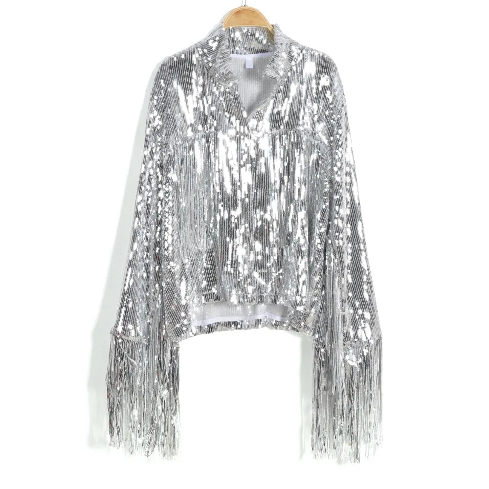 TEEK - Sequin Tassel Jacket